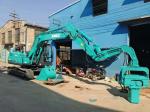 Green Color Mini Pile Driver , Small Pile Driving Equipment Compact Structure