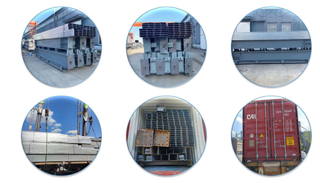Easily Assembled Waterproof Prefab Building with Solid H-shape Steel Beam Main Frame