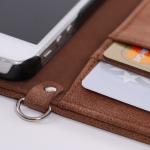Durable Flip Leather Wallet Case Cover IPhone 5 5S SE Harris Tweed
