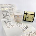 Gold Foil Adhesive Candle Label Printing Aromatherapy Jar Labels Candle