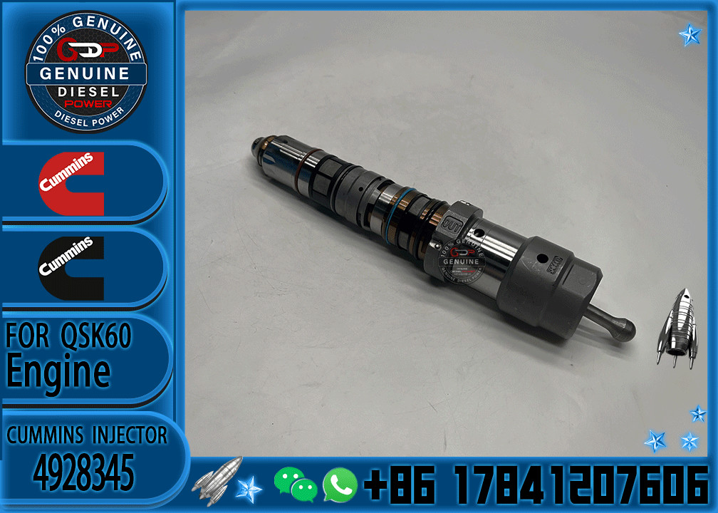 Construction Machinery Spare Parts Injector 3867762 4928345 4087886 4001830 Fix QSK19 K19 Engine