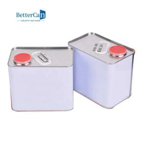 Wholesale Square Marine Engine Oil Tin 2 Litre Paint Tin Cans with Screw Cover from china suppliers