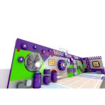 Ninja Challenge Theme Trampoline Park Indoor 8FT 10FT 12FT Childrens Indoor