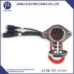 Trailer 7 Pin Sprial Rear View Camera Cable To 4 Cameras Male To Female
