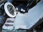 Disposable Car Interior Protection Set, seat, hand brake, gear stick, steering