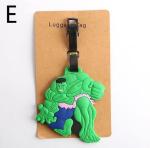 Custom cartoon luggage tag soft silicone luggage tag