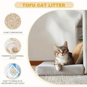 Wholesale Households Dust Free Tofu Clumping Cat Litter Environmentally Friendly from china suppliers