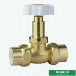 Enhanced Strong Pressure PPR Double Union Ball Valve Sanitary PN16 Brass Ball