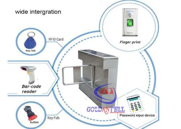 DC Brushless Motor Pedestrian security gates / train station turnstile Access
