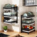 Compact 400*280*620mm Stainless Steel Kitchenwares SGS 3 Layer Dish Rack