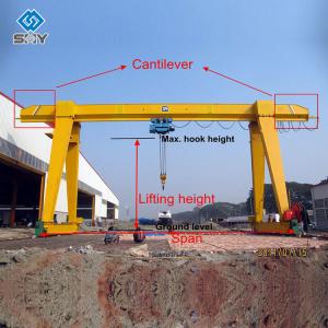Wholesale High Efficiency Single Beam Gantry Crane 5 Ton 10 Ton 25 Ton For Factory from china suppliers