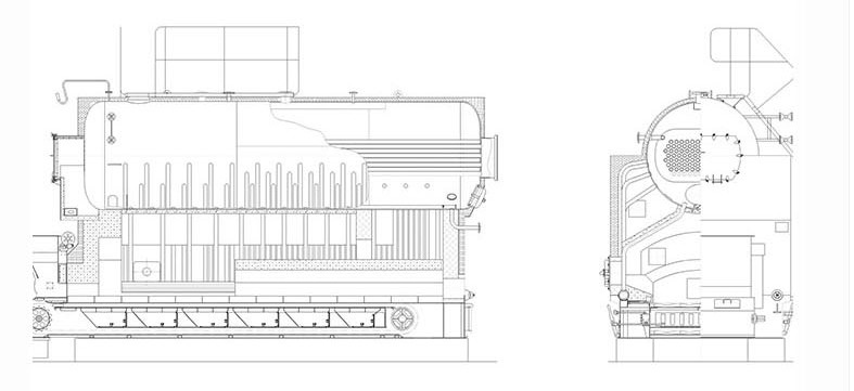 4 Ton Capacity Biomass Steam Boiler DZL Series Cost Effctive High Ssafety