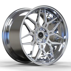 Wholesale Clear Brushed Disc 2 PC Aluminum Alloy Rims Polished Barrel 18 19 20 Inches from china suppliers