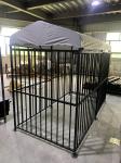 Outdoor Dog Kennel Steel Powder Coated Dog Cage with Watrerproof Cover Secure