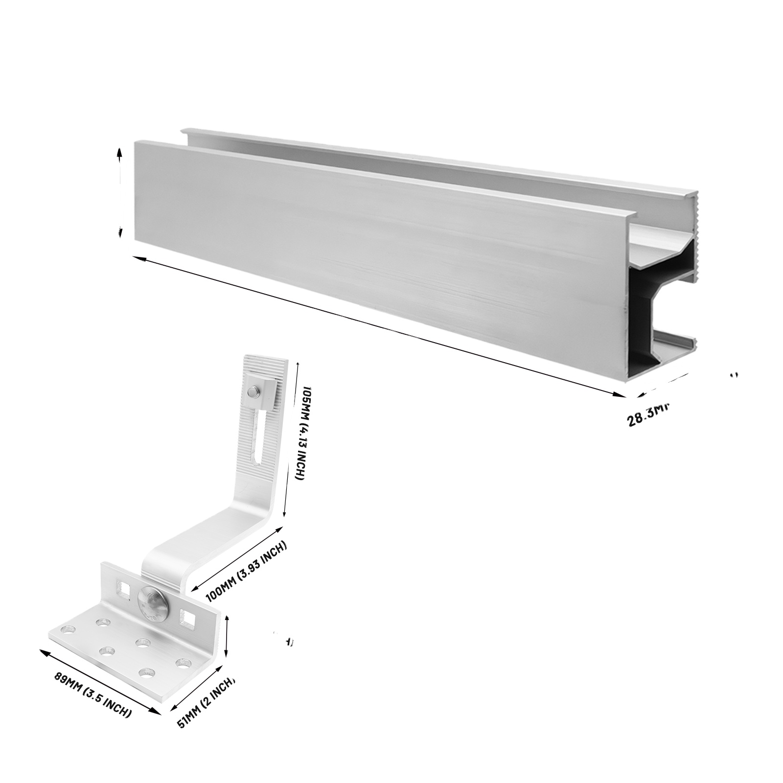 Design Solar Tile Roof Hook with 25-30 Years Service Life and ISO9001/CE Certificate