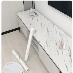 Wholesale Waterproof Oil Proof Marble Wallpaper for Desk Top Cover Decoration or Renovation Classic Peel Stick Vinyl Wallpapers from china suppliers