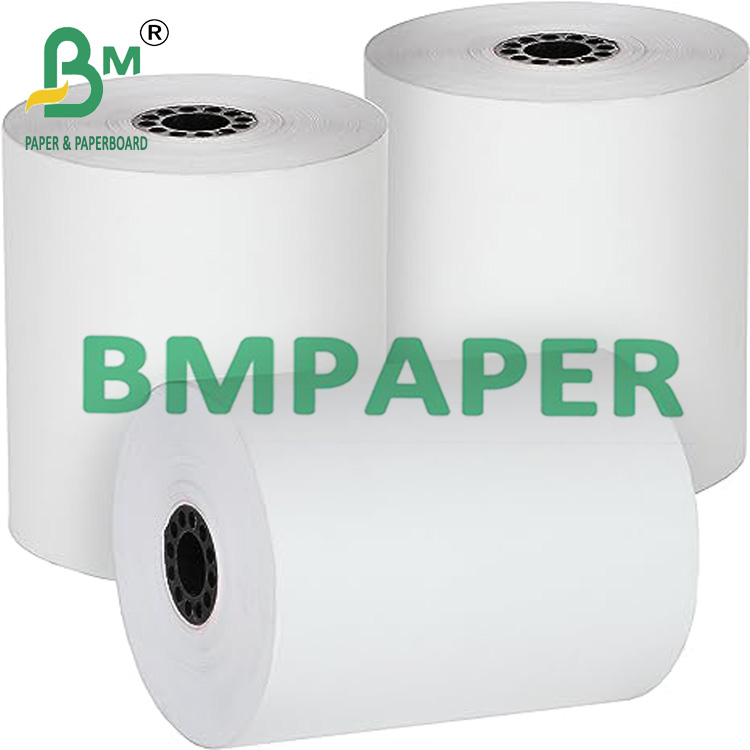 55gsm 48gsm Impression Black Thermal Receipt Paper Rolls For Cash Register