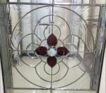1.6M 21MM Decorative Glass For Living Room Triple Glazed Leadlight Door Solid