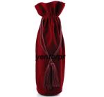 RoHS Flannel Packaging Drawstring Bags Velvet Wine Bottle Bag ISO9000