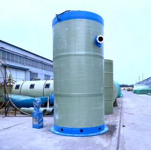 Wholesale High head Frp Integrated Lifting Pumping Station Rainwater Collection Frp prifabricated Buried Sewage Pumping Station from china suppliers