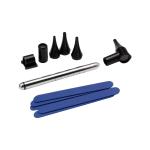 ENT Medical Diagnostic Tool AAA Battery Stainless Steel Digital Otoscope Set
