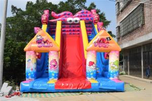 Wholesale SGS Commercial Inflatable Water Slides / Octopus Double Dry Slide For Children Big Fun from china suppliers
