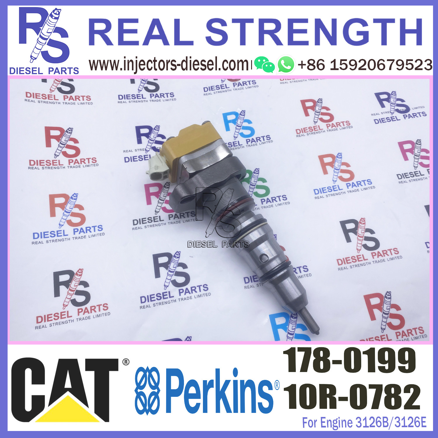 injectors diesel 222-5966 173-9379 178-0199 for caterpillar cat 3126b injector 222-5966 173-9379