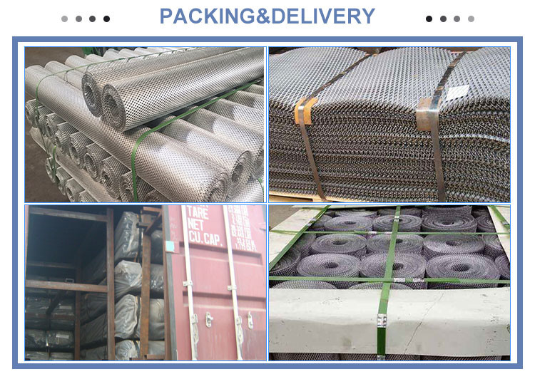 Heavy Duty Expanded Metal Wire Mesh Diamond Shape Stretched Punching Mesh