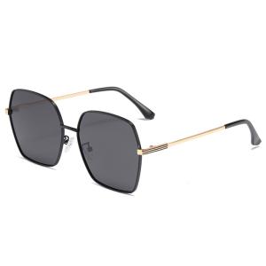 Wholesale OEM Women'S Square Glasses Metal Frame , UV400 Protective Sunglasses Sunscreen from china suppliers