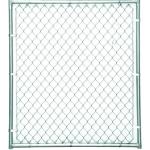 Basketball Court Green Pvc Coated Galvanised Steel Chain Link Fencing 75mmX2.5mm