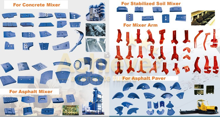 SICOMA BHS Cr22 Machinery Spare Parts Mixer Liner Concrete Mixer Wear Replacement