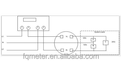 CE Certified EM427 120V Single Phase Digital Watt-Hour Meter with 0-999999.99 Range