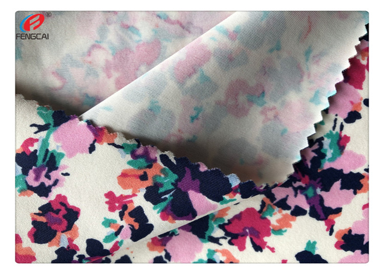 Four Way Stretch 40D Yarn Spandex Bikini Fabric Digital Printing