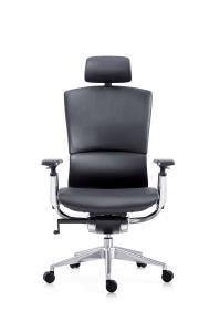 Wholesale 60mm Nylon Castor Leather Office Swivel Chair 68*64*114 With Lift Armrest from china suppliers