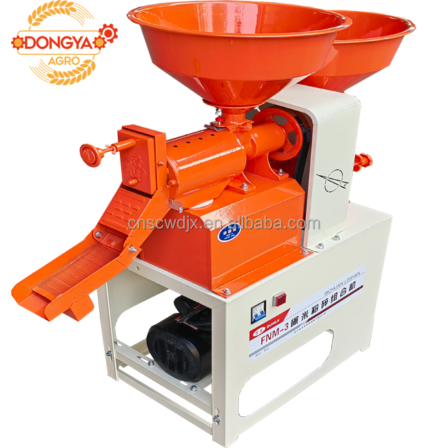 DONGYA AGRO Above 300kg PER HOUR COMBINED MINI RICE MILL MACHINE 4HP