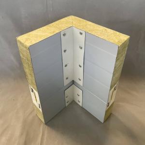 Wholesale OEM Waterproof Glass Wool Sandwich Panel Corner 60kg-120kg M3 Density from china suppliers