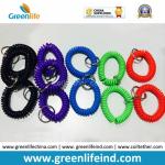Standard White Black Red Wrist Coil Bands W/Key Ring