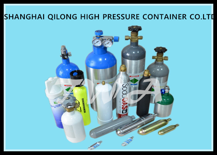 6L High Pressure Gas Cylinder Sizes 140mm Outside Diameter Hospital Oxygen Tank