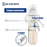 Customized logo USB Portable Travel outdoor PPSU feeding baby warmer bottle gift