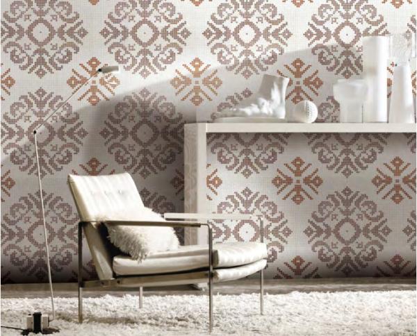 Classic mosaic design recycled glass mosaic pattern for commercial building