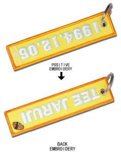 Wholesale Travel Gifts Embroidered Key Tags Handmade Embroidered Fabric Keychain from china suppliers