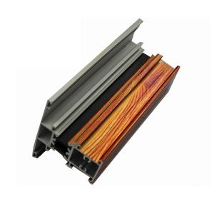 Wholesale Grey Aluminum Extrusion Profiles , Quality Light Aluminum Sliding Door Profile from china suppliers