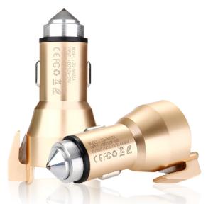 Wholesale PC + Aluminium 2 USB 3.4A Quick Charge Car Charger For IPhone And Samsung from china suppliers
