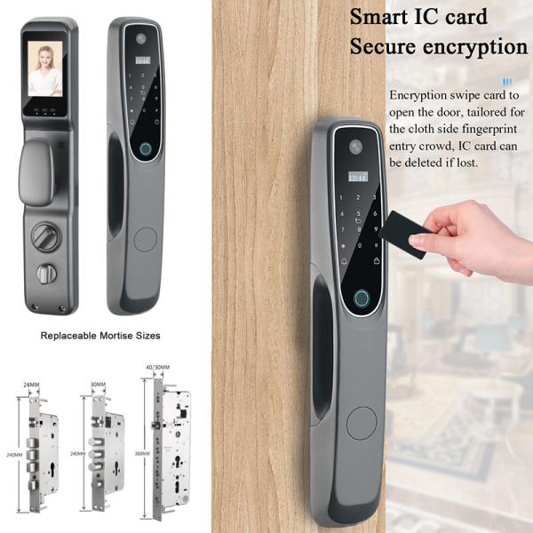 Quality Tuya Apartment Smart Door Lock Aluminum Alloy Access Control Door Lock for sale