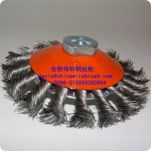 Wholesale knot wire bevel brushes for cleaning and polishing from china suppliers