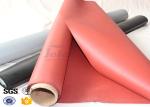 Red Silicone Rubber Coated High Silica Fabric for Welding Protection 1.4mm