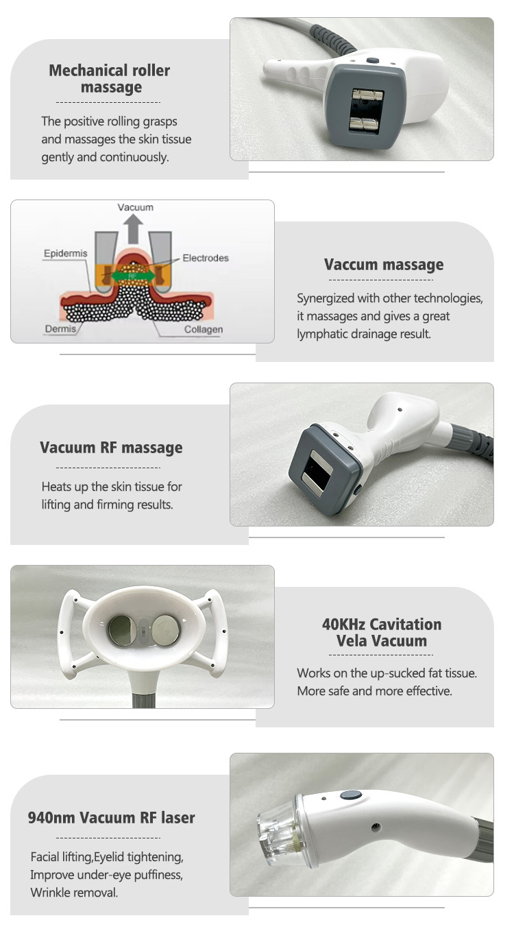 VelaBody Vacuum Cavitation Slimming Radio Frequency Fat Reduction Machine Vacuum Weight Loss Body Contouring Machine