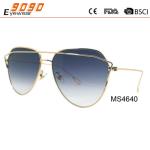 Sunglasses with metal frame, new fashionable design style, UV 400 Protection