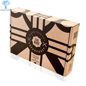 Wholesale Customized Black Printed Logo Garment Cardboard Kraft PaPer Packing Corrugated Shipping Boxes from china suppliers