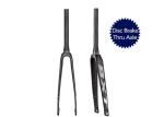 300mm Tube Carbon Road Bike Fork Aero Shaping Flat Mount Hard Disc Brake Front